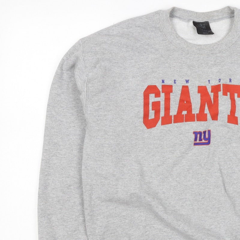 Team Apparel Men’s Grey M New York Giants NFL Graphic Print Sweatshirt