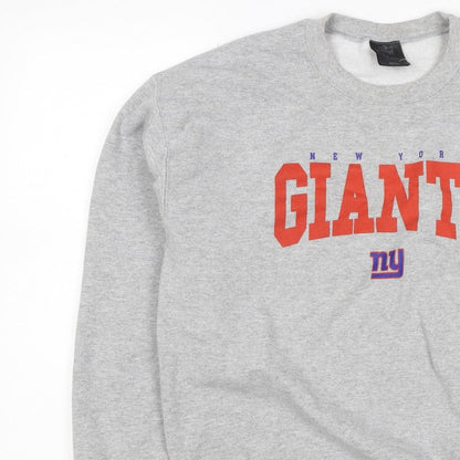 Team Apparel Men’s Grey M New York Giants NFL Graphic Print Sweatshirt