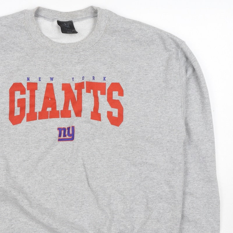 Team Apparel Men’s Grey M New York Giants NFL Graphic Print Sweatshirt