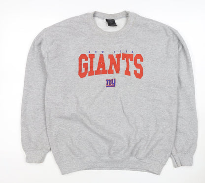 Team Apparel Men’s Grey M New York Giants NFL Graphic Print Sweatshirt