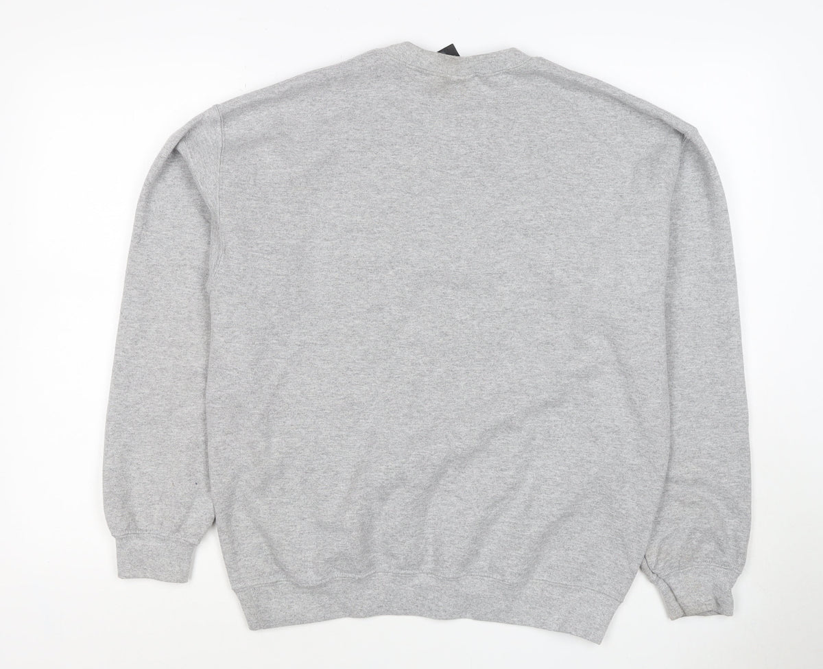 Team Apparel Men’s Grey M New York Giants NFL Graphic Print Sweatshirt