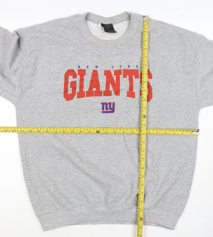 Team Apparel Men’s Grey M New York Giants NFL Graphic Print Sweatshirt