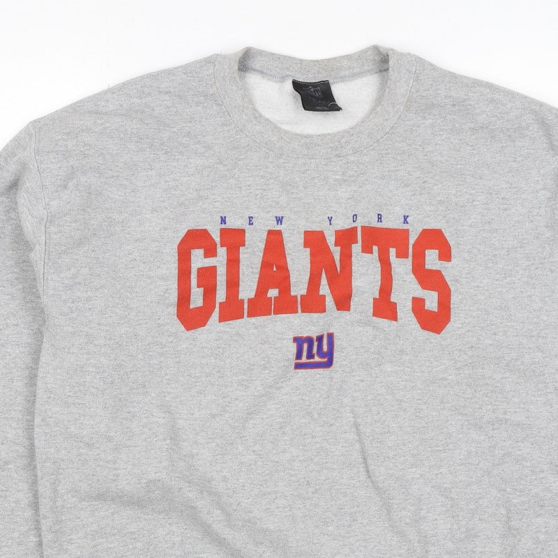 Team Apparel Men’s Grey M New York Giants NFL Graphic Print Sweatshirt