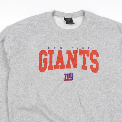 Team Apparel Men’s Grey M New York Giants NFL Graphic Print Sweatshirt