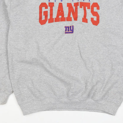 Team Apparel Men’s Grey M New York Giants NFL Graphic Print Sweatshirt