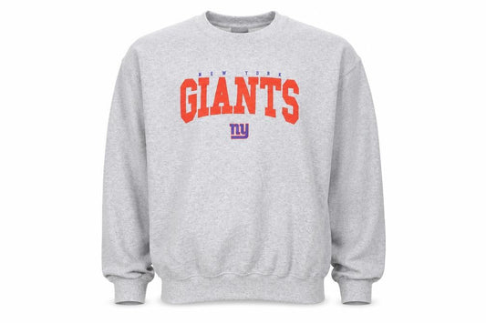 Front view of Team Apparel Men’s Grey M New York Giants NFL Graphic Print Sweatshirt