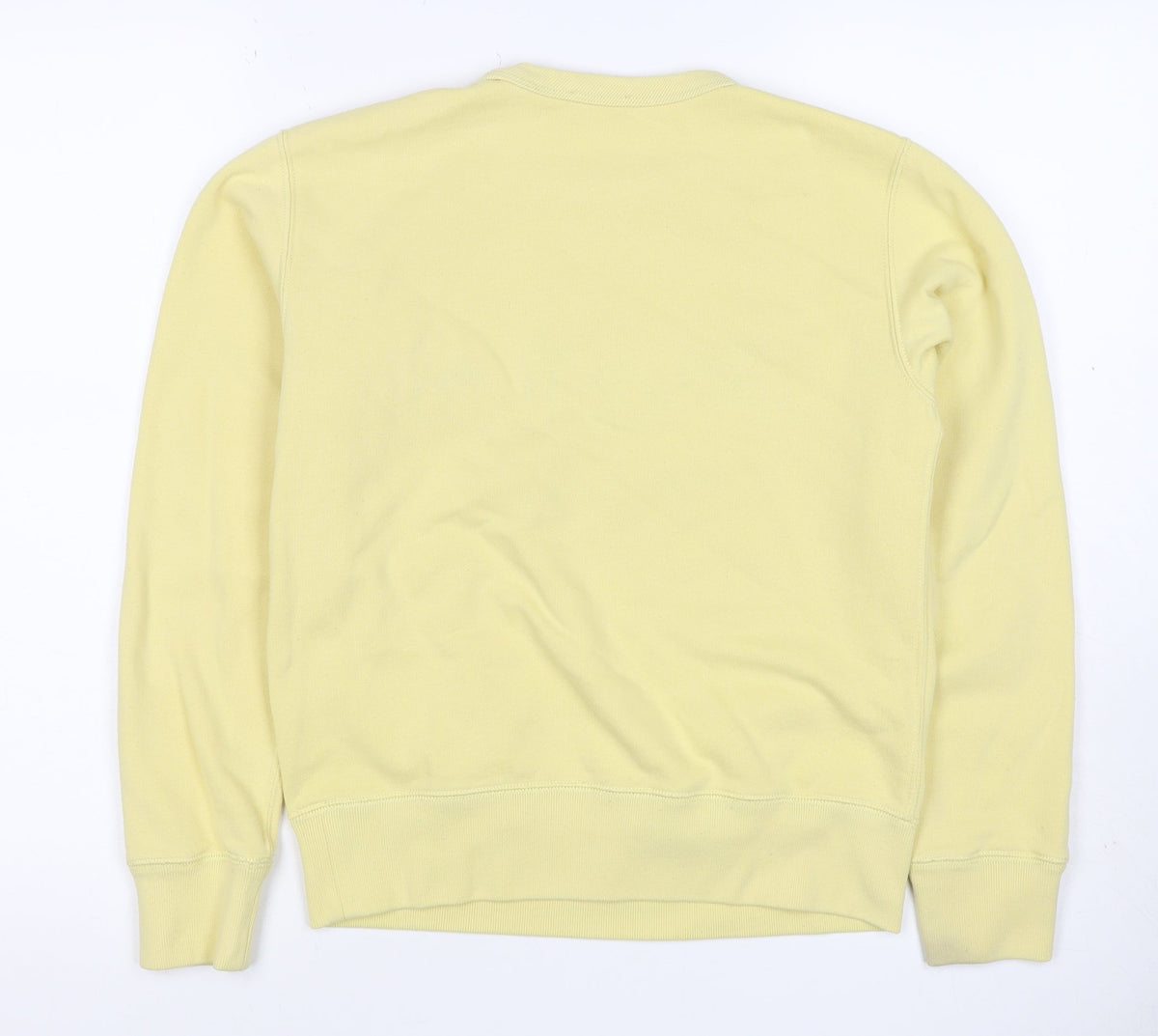 Polo Ralph Lauren Women Yellow S Pullover Logo Crew Neck Sweatshirt