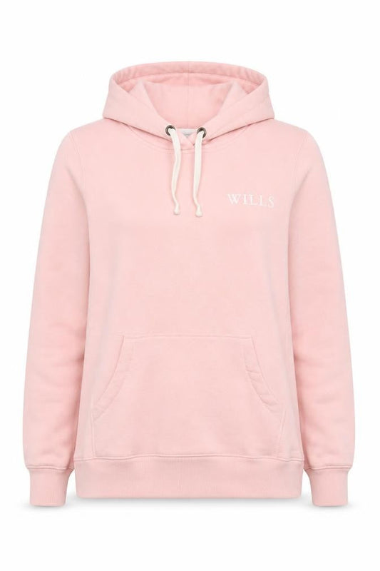 Jack Wills Women Pink UK 8 Pullover Hoodie Logo Drawstring Pockets