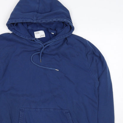 Colorful Standard Men's Blue M Pullover Hoodie Organic Cotton Pockets