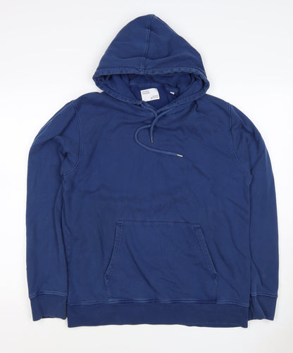 Colorful Standard Men's Blue M Pullover Hoodie Organic Cotton Pockets
