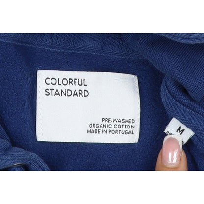 Colorful Standard Men's Blue M Pullover Hoodie Organic Cotton Pockets