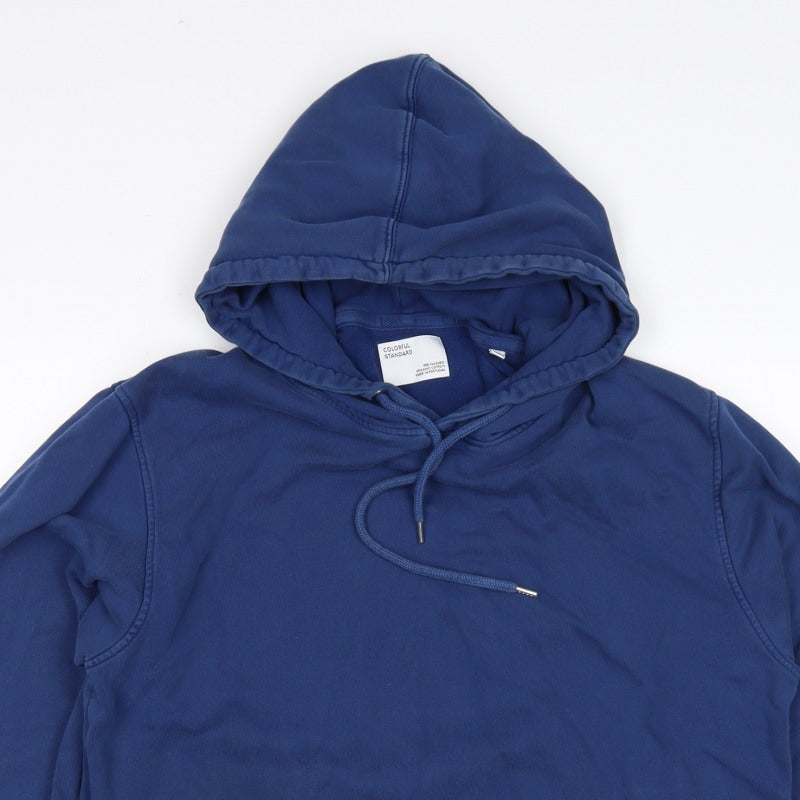 Colorful Standard Men's Blue M Pullover Hoodie Organic Cotton Pockets