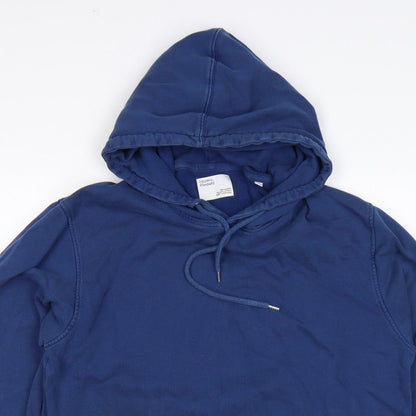 Colorful Standard Men's Blue M Pullover Hoodie Organic Cotton Pockets