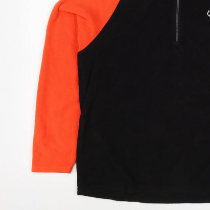 Dare 2b Women’s Black Orange UK 20 XL 1/4 Zip Fleece Sweatshirt