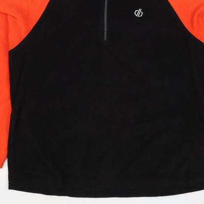 Dare 2b Women’s Black Orange UK 20 XL 1/4 Zip Fleece Sweatshirt