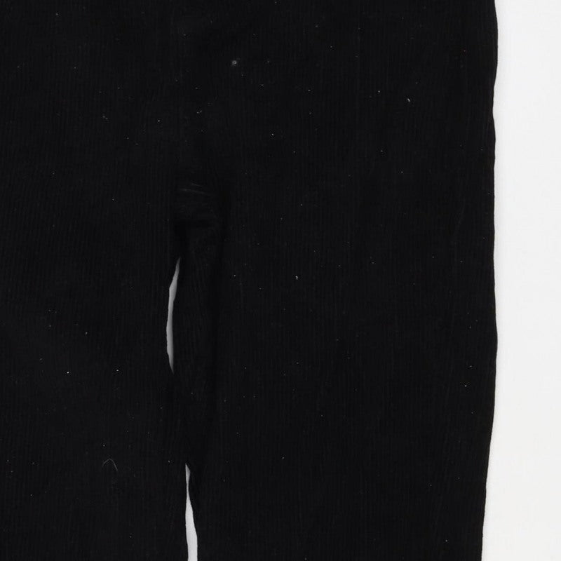 BDG Urban Outfitters Women Black Corduroy Mom Trousers UK 12 W30 L30