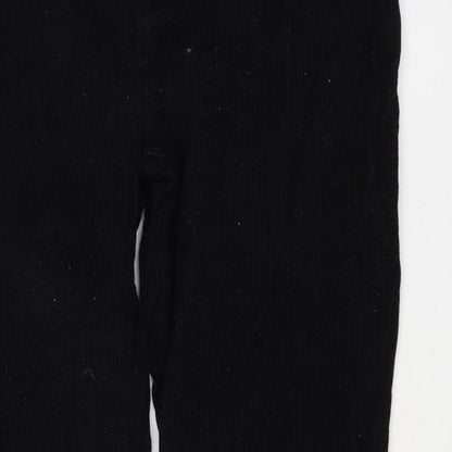 BDG Urban Outfitters Women Black Corduroy Mom Trousers UK 12 W30 L30