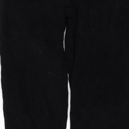 BDG Urban Outfitters Women Black Corduroy Mom Trousers UK 12 W30 L30
