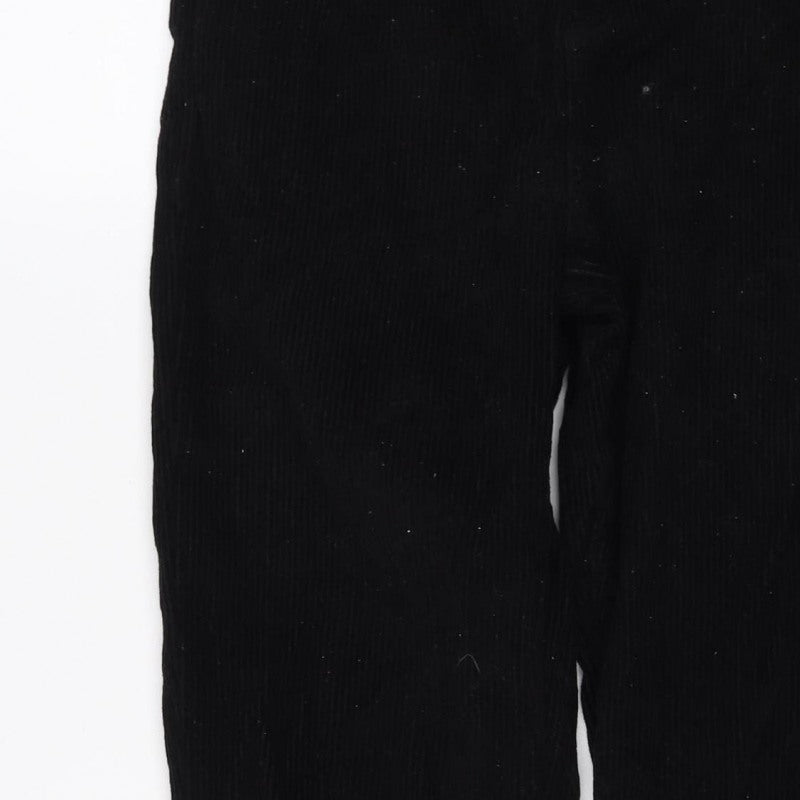 BDG Urban Outfitters Women Black Corduroy Mom Trousers UK 12 W30 L30
