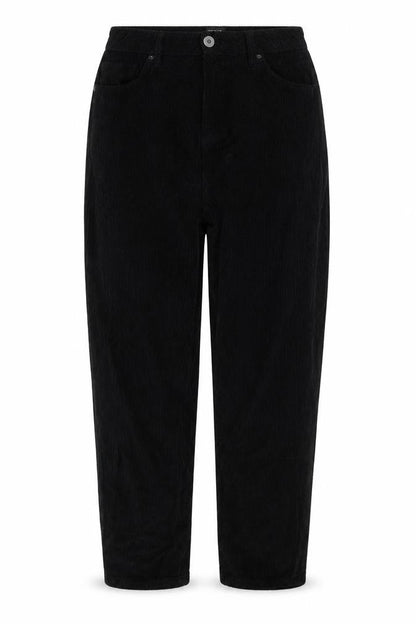 BDG Urban Outfitters Women Black Corduroy Mom Trousers UK 12 W30 L30