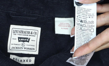 Levi's Men Black XL Jackson Worker Corduroy Button Jacket