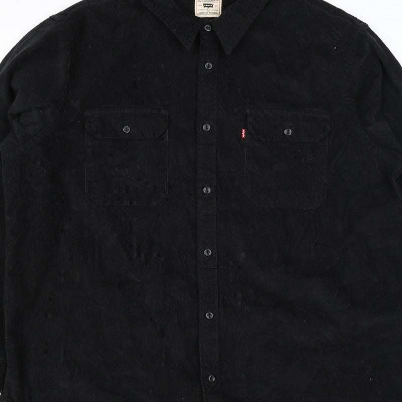Levi's Men Black XL Jackson Worker Corduroy Button Jacket