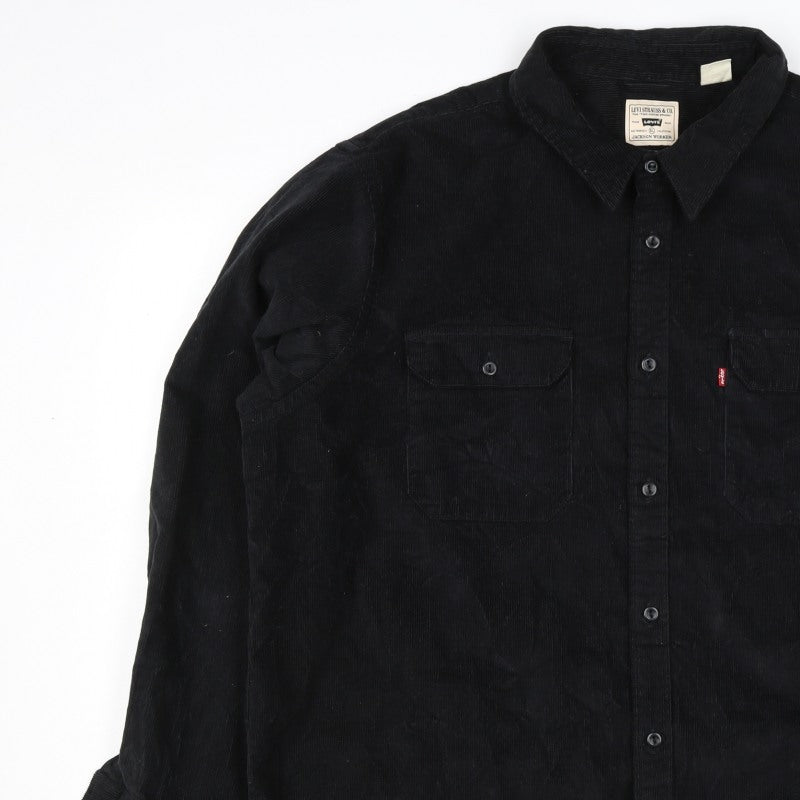 Levi's Men Black XL Jackson Worker Corduroy Button Jacket