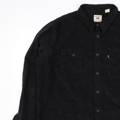 Levi's Men Black XL Jackson Worker Corduroy Button Jacket