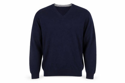 Blue Harbour Men’s Navy XL Lambswool V-Neck Pullover Jumper Classic
