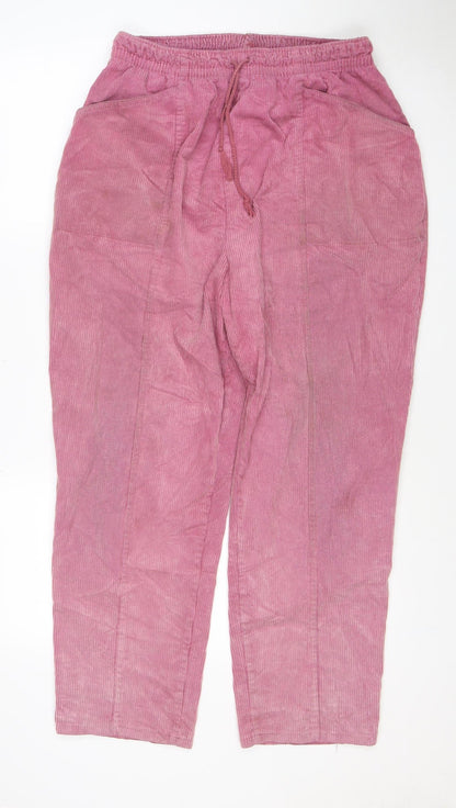 Casual Club Women’s Pink Size 18 Corduroy Drawstring Trousers
