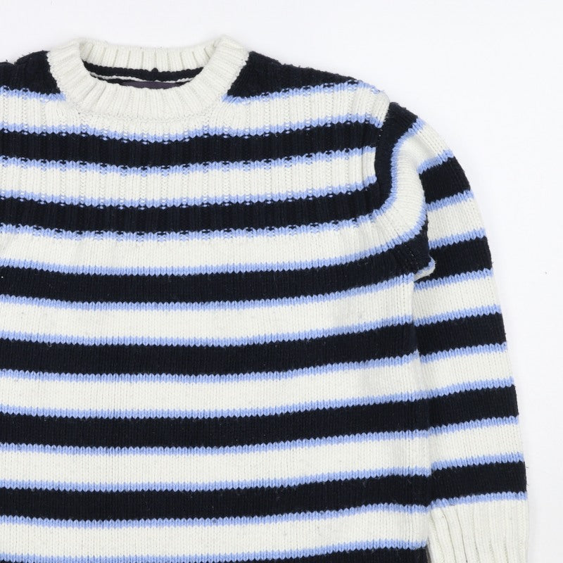 Marks and Spencer Women’s Multicoloured S Striped Chunky Knit Jumper