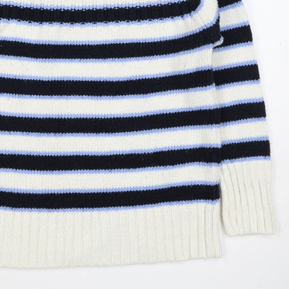 Marks and Spencer Women’s Multicoloured S Striped Chunky Knit Jumper