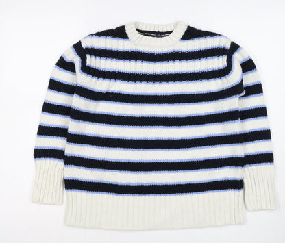 Marks and Spencer Women’s Multicoloured S Striped Chunky Knit Jumper