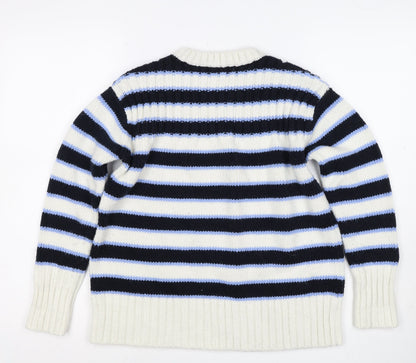 Marks and Spencer Women’s Multicoloured S Striped Chunky Knit Jumper