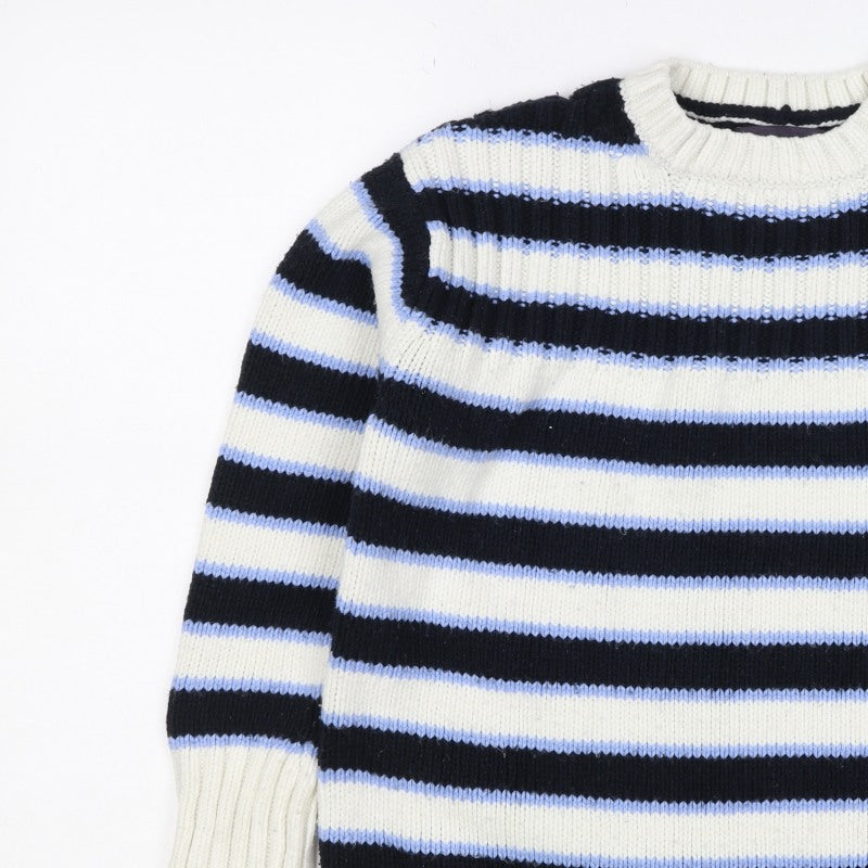 Marks and Spencer Women’s Multicoloured S Striped Chunky Knit Jumper