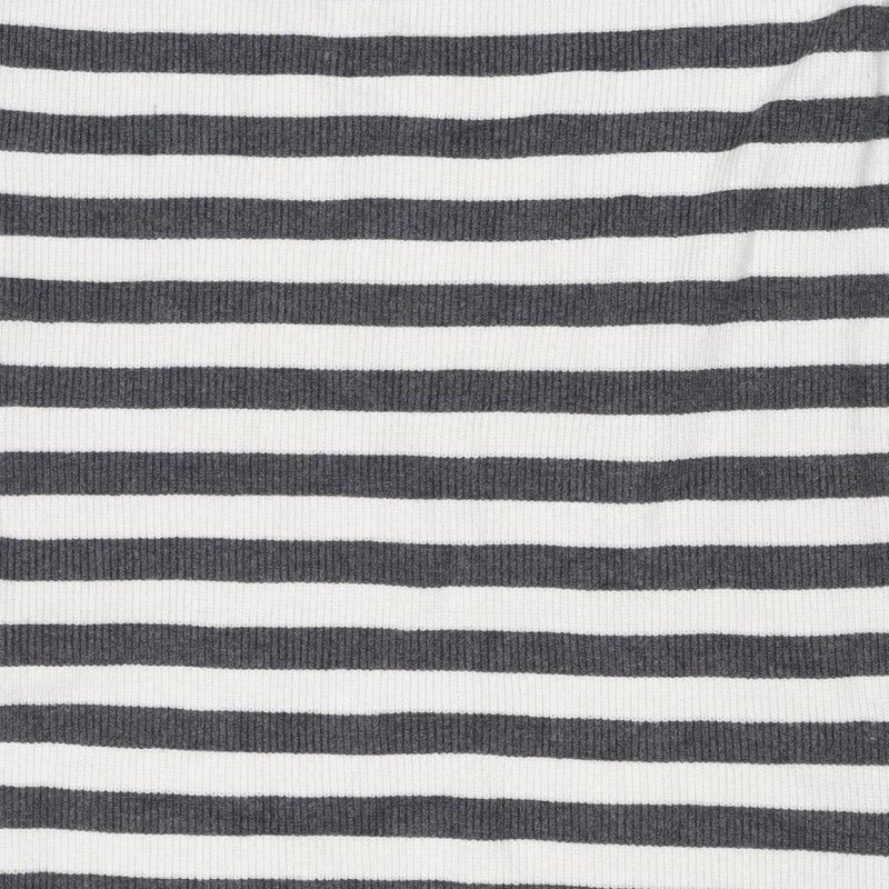 Marks & Spencer Women Grey Stripe Knit Pencil Mini Skirt M