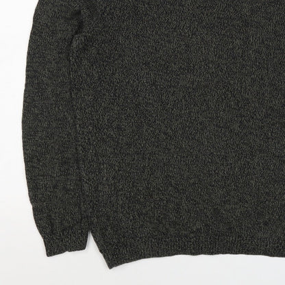ASOS Men’s Grey Marl Chunky Knit Crew Neck Pullover Jumper Size M