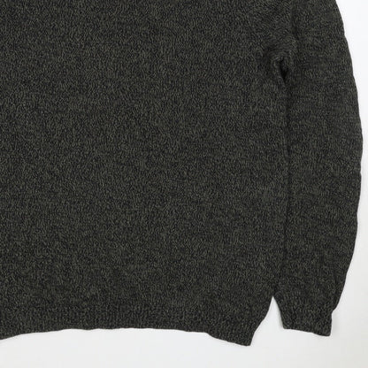 ASOS Men’s Grey Marl Chunky Knit Crew Neck Pullover Jumper Size M