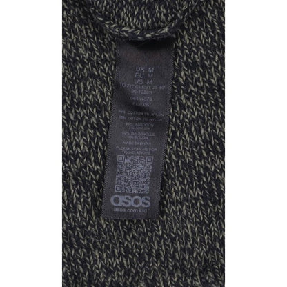 ASOS Men’s Grey Marl Chunky Knit Crew Neck Pullover Jumper Size M