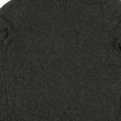 ASOS Men’s Grey Marl Chunky Knit Crew Neck Pullover Jumper Size M