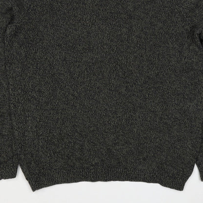 ASOS Men’s Grey Marl Chunky Knit Crew Neck Pullover Jumper Size M