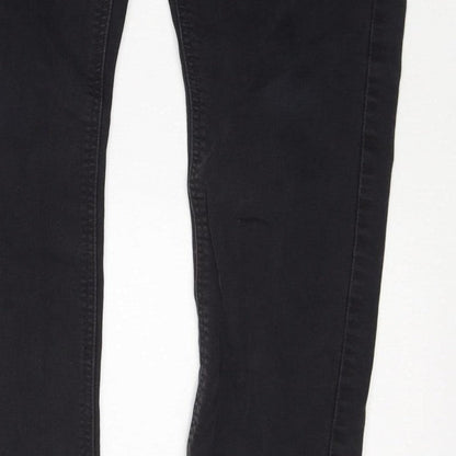 Next Women’s Black Skinny Jeans W32 Regular Stretch Denim