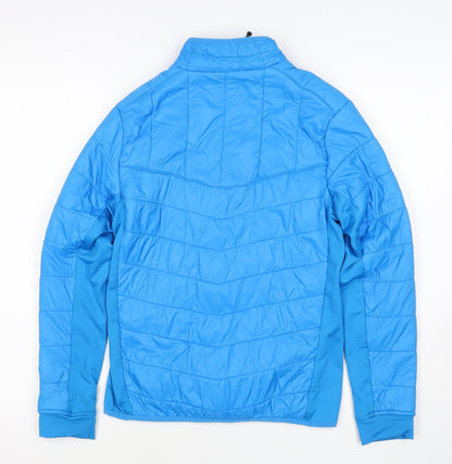 Quechua Boys Blue 13-14 Years Puffer Jacket Full Zip Insulated Hiking