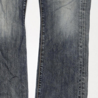 Levi's Men's Blue 527 Slim Bootcut Jeans W34 L30 Medium Wash