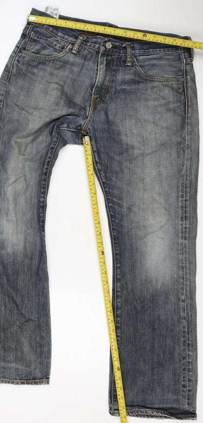 Levi's Men's Blue 527 Slim Bootcut Jeans W34 L30 Medium Wash