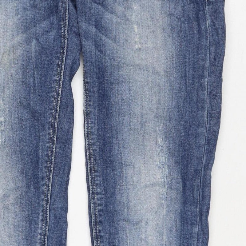 Tally Weijl Women’s Blue UK 6 High Rise Skinny Jeans Ankle Zip