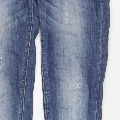 Tally Weijl Women’s Blue UK 6 High Rise Skinny Jeans Ankle Zip