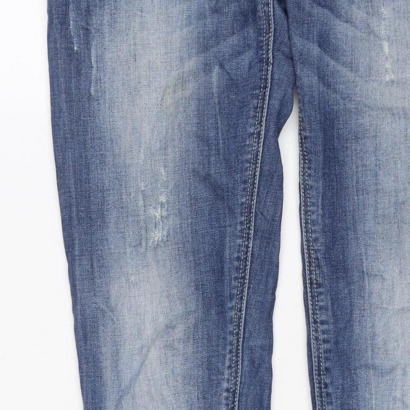 Tally Weijl Women’s Blue UK 6 High Rise Skinny Jeans Ankle Zip