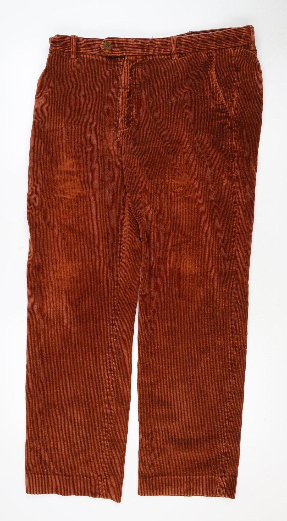 John Lewis Men’s Brown Corduroy Straight Trousers 36L