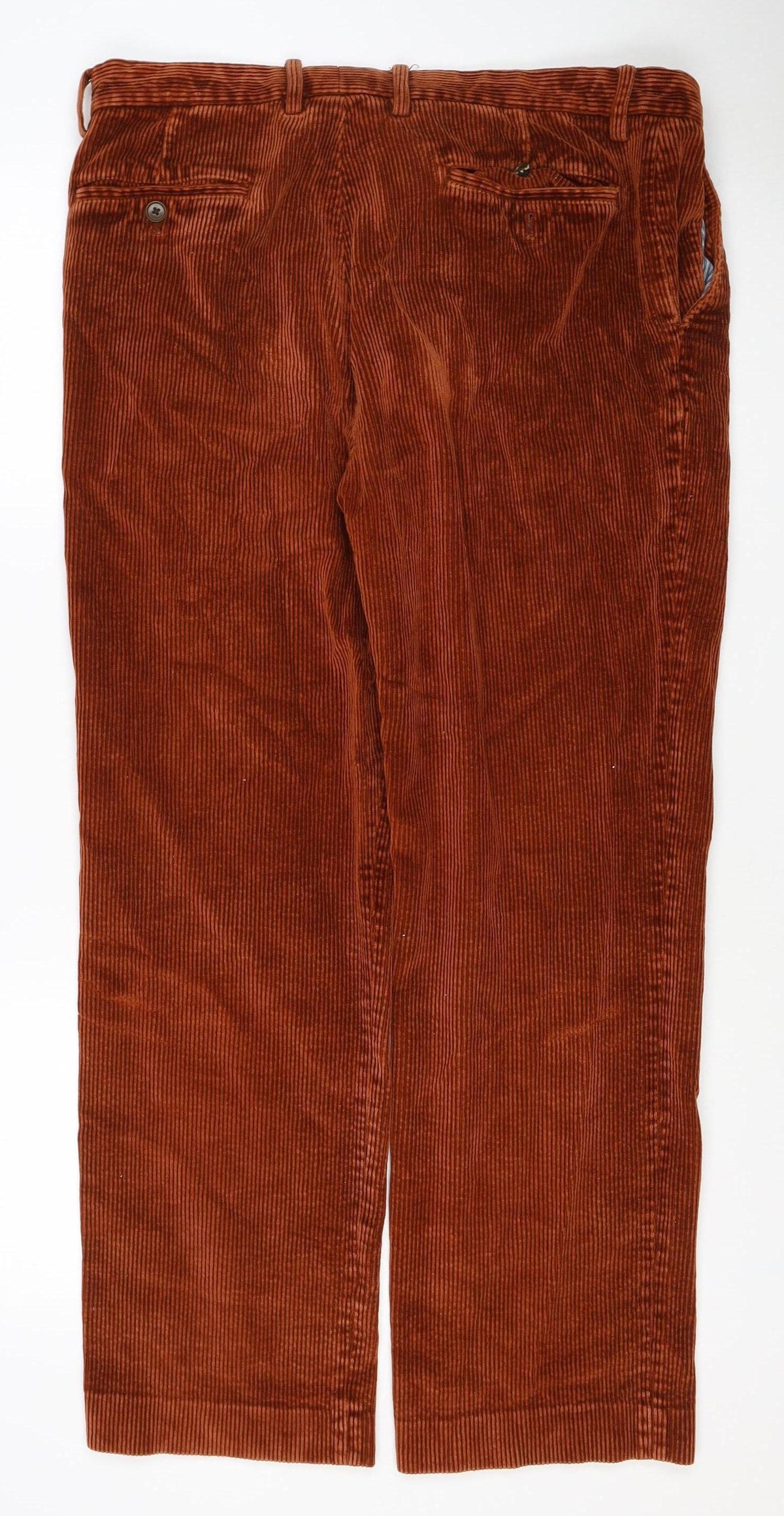 John Lewis Men’s Brown Corduroy Straight Trousers 36L